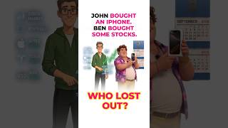 John bought the new iPhone. Ben bought Apple stock.5 years later, one of them was broke. #shorts
