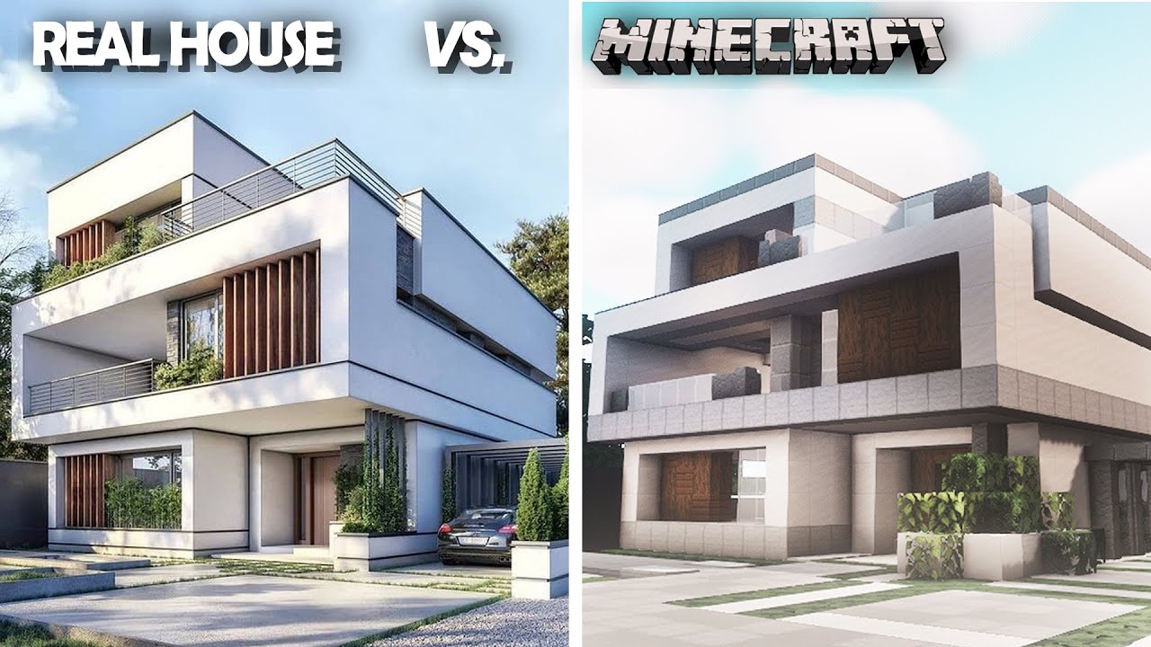 Idea Casa Moderna en Minecraft #minecraft #minecraftmemes #minecraftbuilds  #minecraftbuild #minecraftpe #minecraftmeme #minecrafthouses…