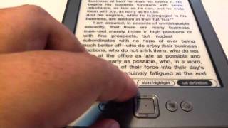 Kindle 4 basics : how to add highlight and use dictionary on Kindle 4 international