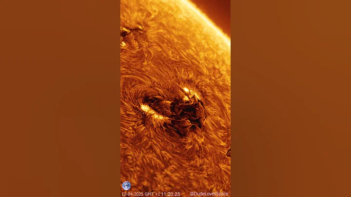 Extreme Sunspot Close Up Captured With my Telescope - April 12  #astronomy #astrophotography #space