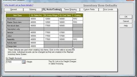 Peachtree Tutorial Setting Inventory Defaults Sage Training Lesson 2.4