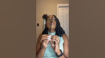 Mini Twists with extensions #minitwists #naturalhairtutorial