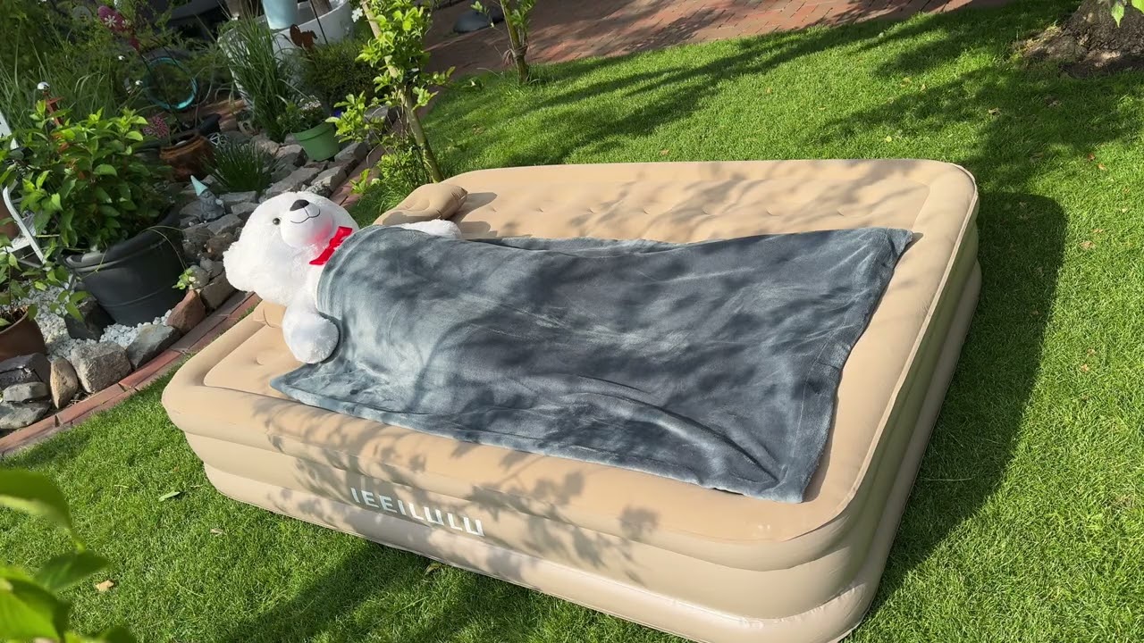 Idle Way Inflatable Air Mattress – Built-in Pump, Non-Slip Bottom – Twin/Full Sizes