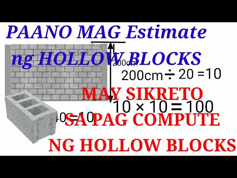 Video: Paano kalkulahin ang bilang ng mga brick sa 1m3 ng pagmamason?