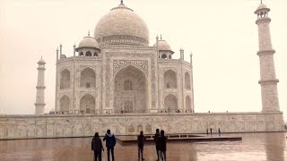 Taj Mahal Agra - India - Visit On A Rainy Day