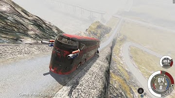 Buses Crash Compilation vs Crash Hard Map #2, Beamng Drive Bus Crashes, High Speed Jumping | GVC