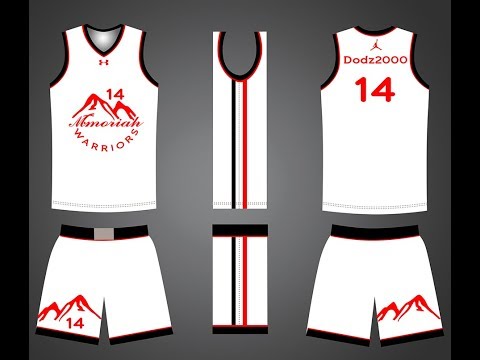 Basketball Jersey Template in Photoshop 