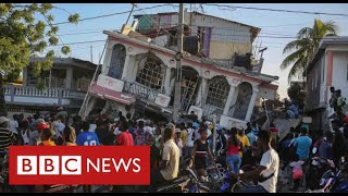 Race to help Haiti earthquake victims as tropical storm approaches - BBC News