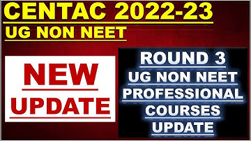 ROUND3 UPDATE UG NON NEET PROFESSIONAL COURSES | ROUND 3 ALLOTMENT ORDER DELAY | EXPECT IN 2/3 DAYS