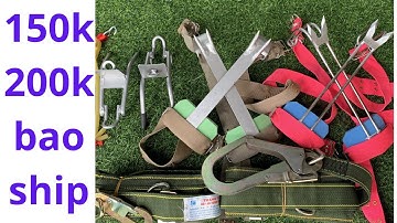 Dụng Cụ Trèo Cây Đa Năng| Guốc Trèo Cây 2 Đinh Mới Nhất 2023| Cách Sử Dụng An Toàn - Hiệu Quả