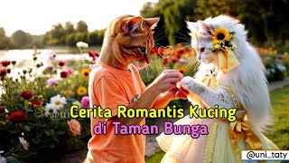 Cerita Romantis Kucing Di Taman Bunga