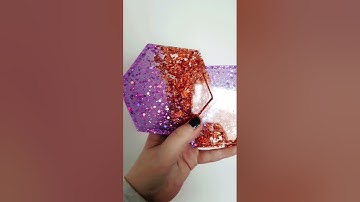 Epoxy resin beautiful coasters 😍😍😍 #epoxy #resin #diy