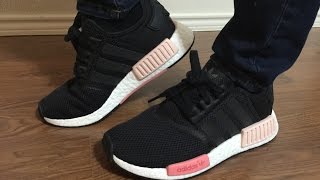 Wife's review of the new nmd r1 core black with peach pink side tabs!
hope you guys enjoyed video as always comment rate subscribe and hit
that thumbs up...