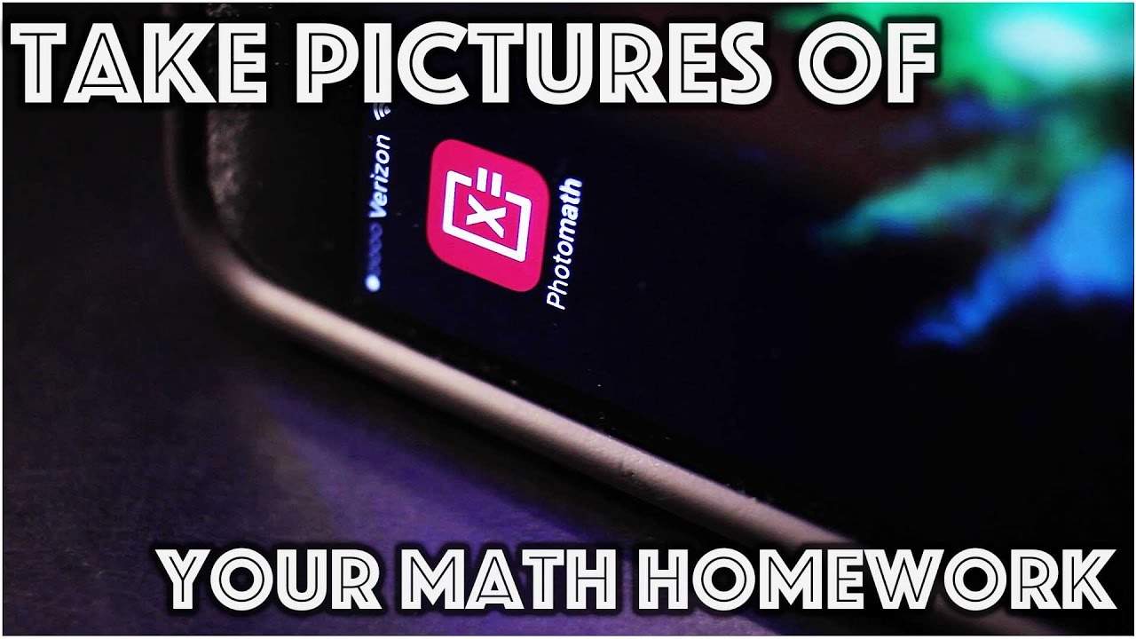 take a picture of your math homework app