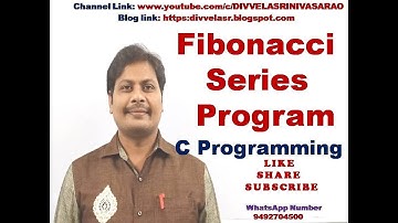 Fibonacci Series Program in C || Program to print first N terms of Fibonacci series in C ||