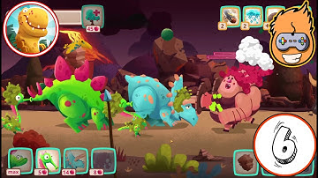 Dino Bash 😱 Dinosaurs vs Cavemen Tower Defense Wars  Level 29 - 30 - 31 💣 GamePlay #6