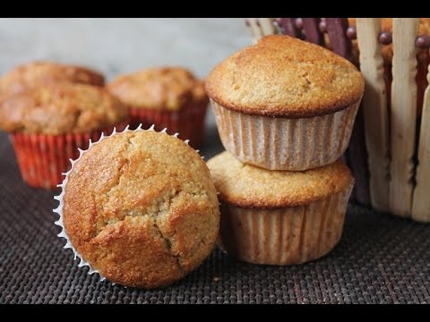 Eggless Banana Bran Muffins Recipe - YouTube