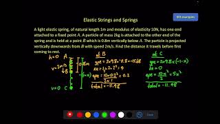 Mechanics 3 - Elastic Strings and Springs - Video 4