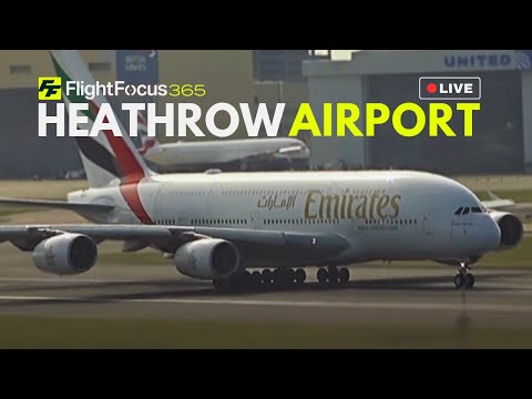 Heathrow Airport Live - CROSSWIND Wednesday 27th August 2025