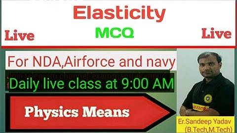 Elasticity (MCQ)