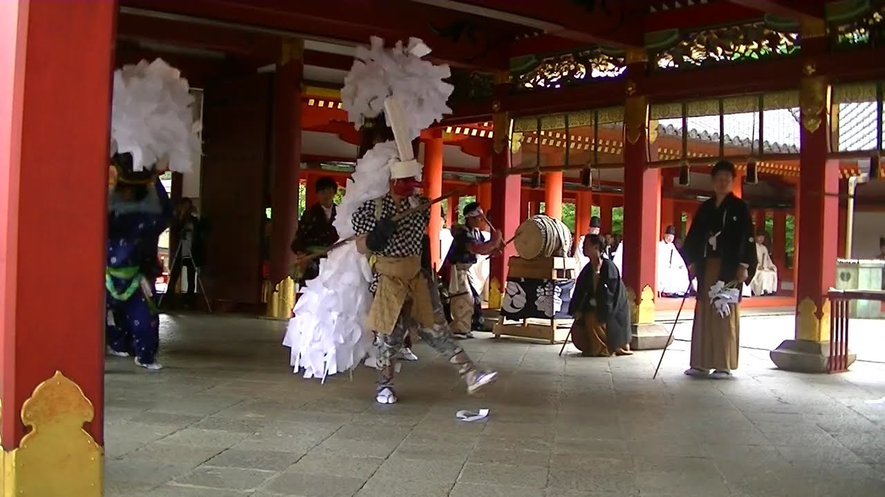 赤穂八幡宮獅子舞_石清水八幡宮奉納_平成26年度全国八幡宮連合総会