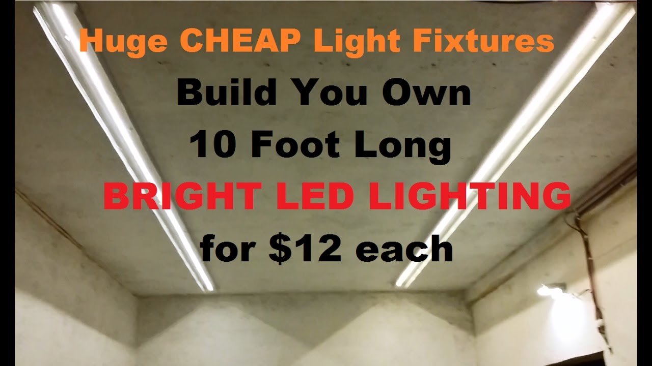 Make 10 foot LED Strip lights for for garage house shop 12 volt BELOW - YouTube