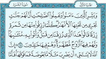 سورة البقرة مكتوبة بصوت ابوبكر الشاطري