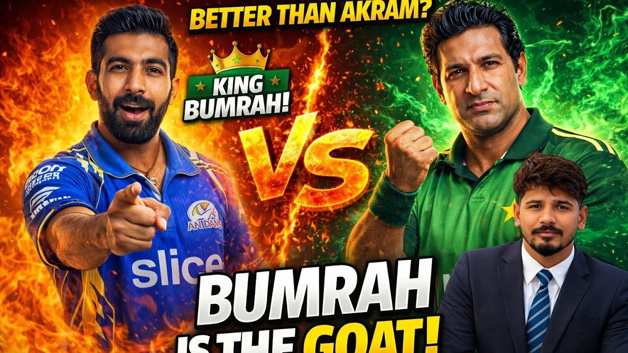 जसप्रीत बुमराह | The Greatest of all time | Jasprit Bumrah vs Wasim Akaram 