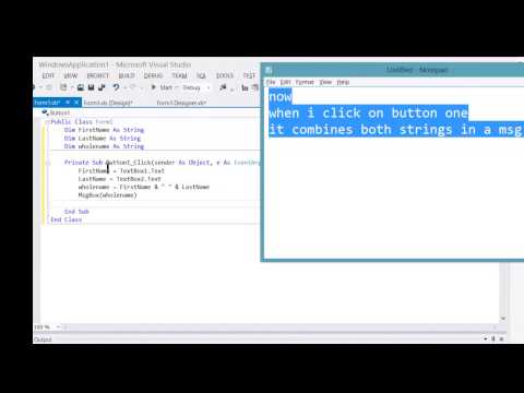 Add Strings (textboxes and msgbox)