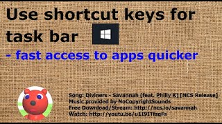 Use shortcut keys for task bar apps screenshot 5