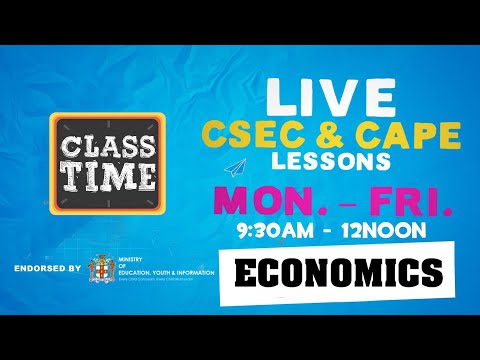 CAPE Economics 11:15AM-12:00PM | Educating a Nation - October 14 2020