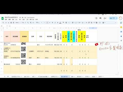 GOOGLE【試算表】｜寫函數方式,判斷重複值&重複變色｜應用函數:【COUNTIFS】、【ARRAYFORMULA】、【AND】【IF】｜應用分享｜一起玩看看函數應用吧