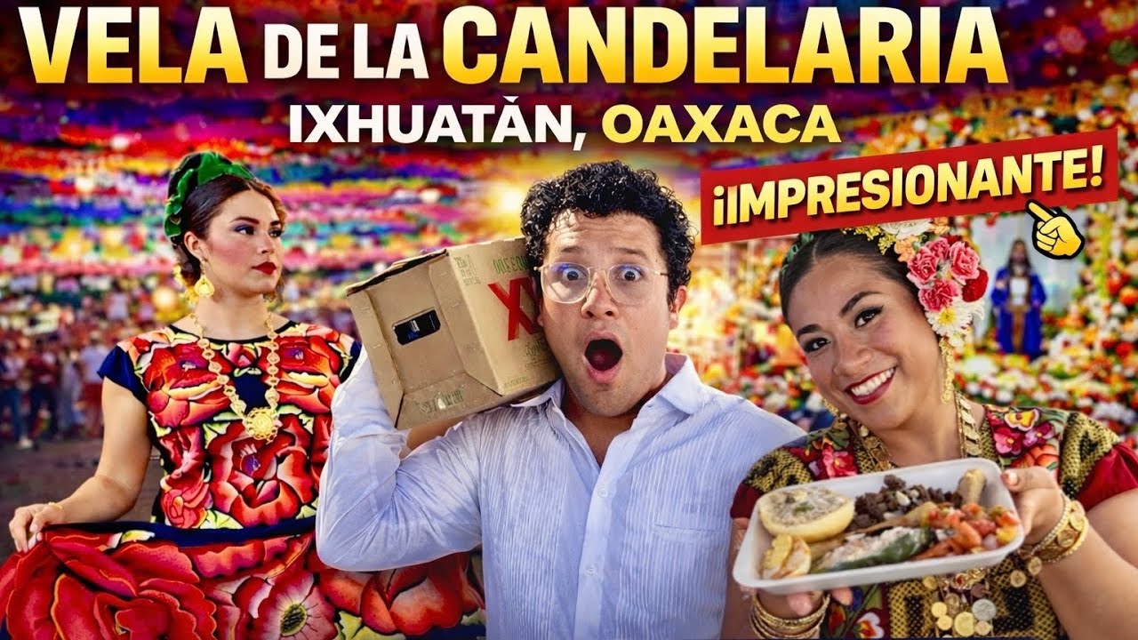 ESPECTACULAR FIESTA EN IXHUATAN OAXACA de la VIRGEN de la CANDELARIA