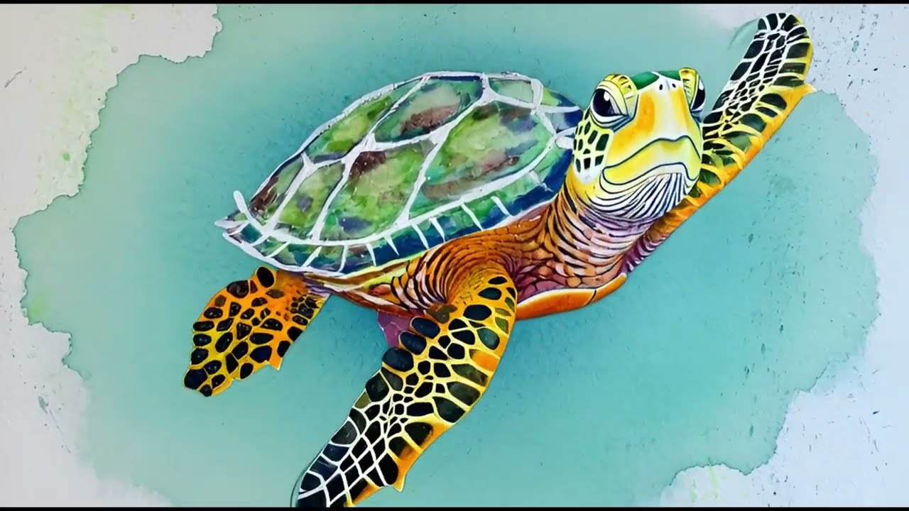 Relaxing Watercolor Animation with Gentle Music | Slow Travel