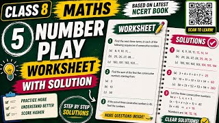 Number play, Worksheet class 8 Maths chapter 5 complete solution with explanation