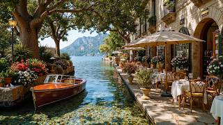 Morning Cafe at Lake Como ☕ Jazz Relaxing Music & Smooth Bossa Nova Piano for Study, Work, Focus screenshot 1