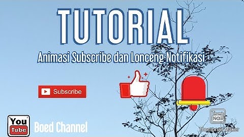 Cara membuat animasi tombol subscribe & lonceng diHp Android