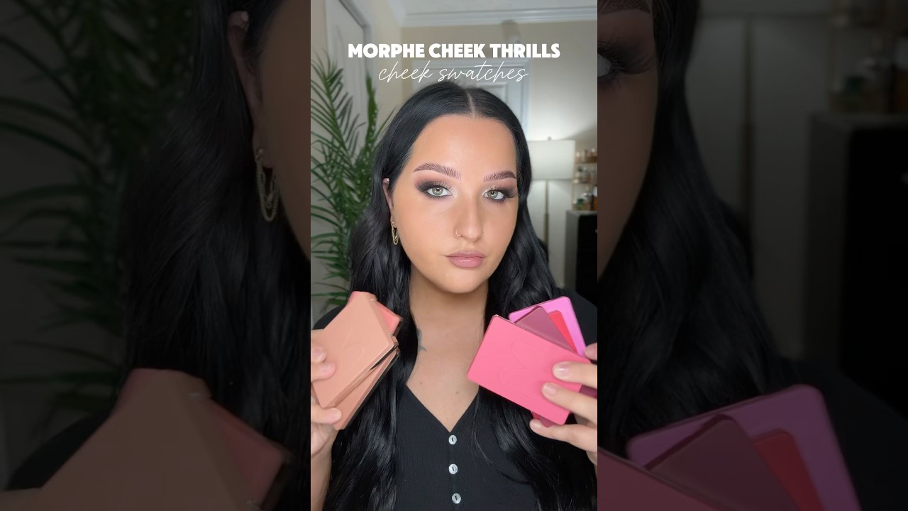 Swatching all Morphe Cheek Thrills blush trios!