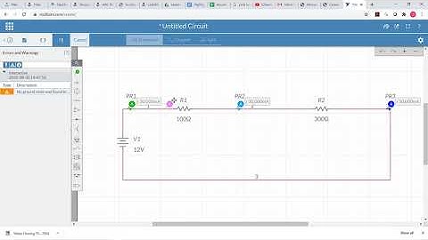 Voltage and Current in Multisim