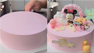 Amazing Cutest Minnie Birthday Cake Design | Mom Bakers Birthday Cake Decoration | So Yummy Cakes
