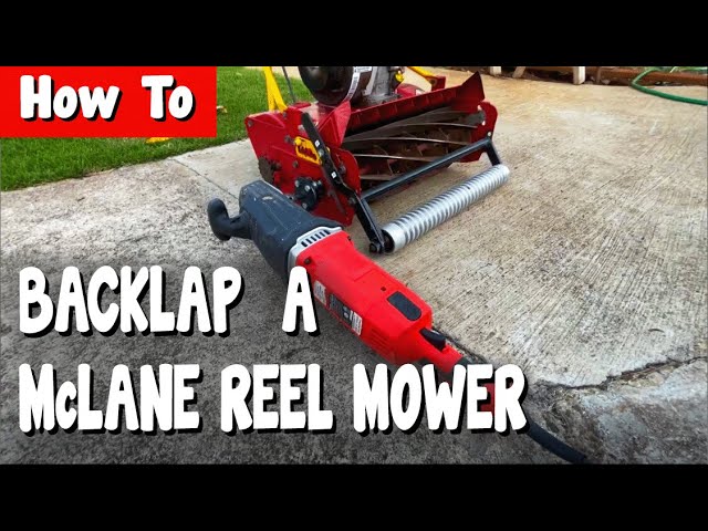 20 McLane Reel Mower Tune-Up  Super Clean Products 