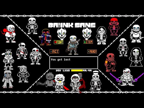 Undertale  Ink sans fight phase 1&2 fight (Ver 0.39) 