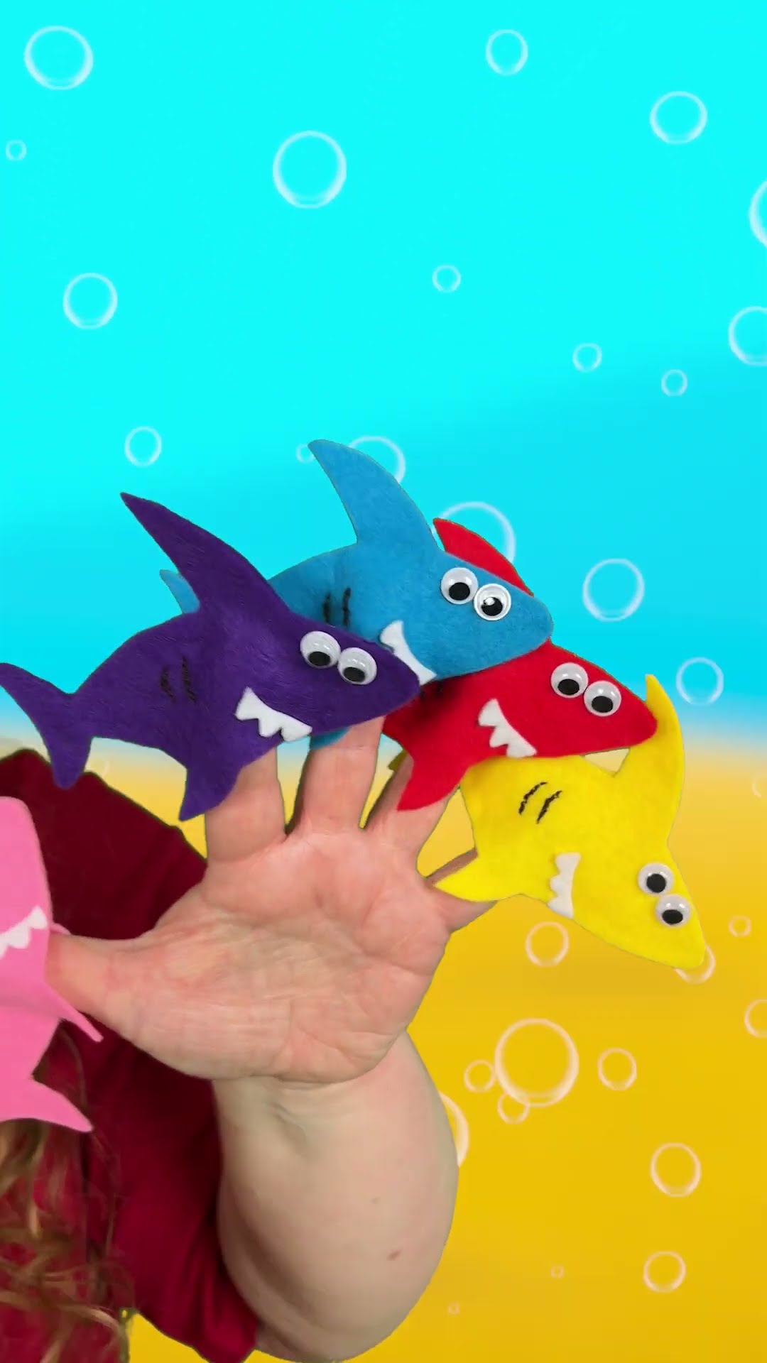 Baby Shark Finger Puppets ? #babyshark #kidssongs #shorts