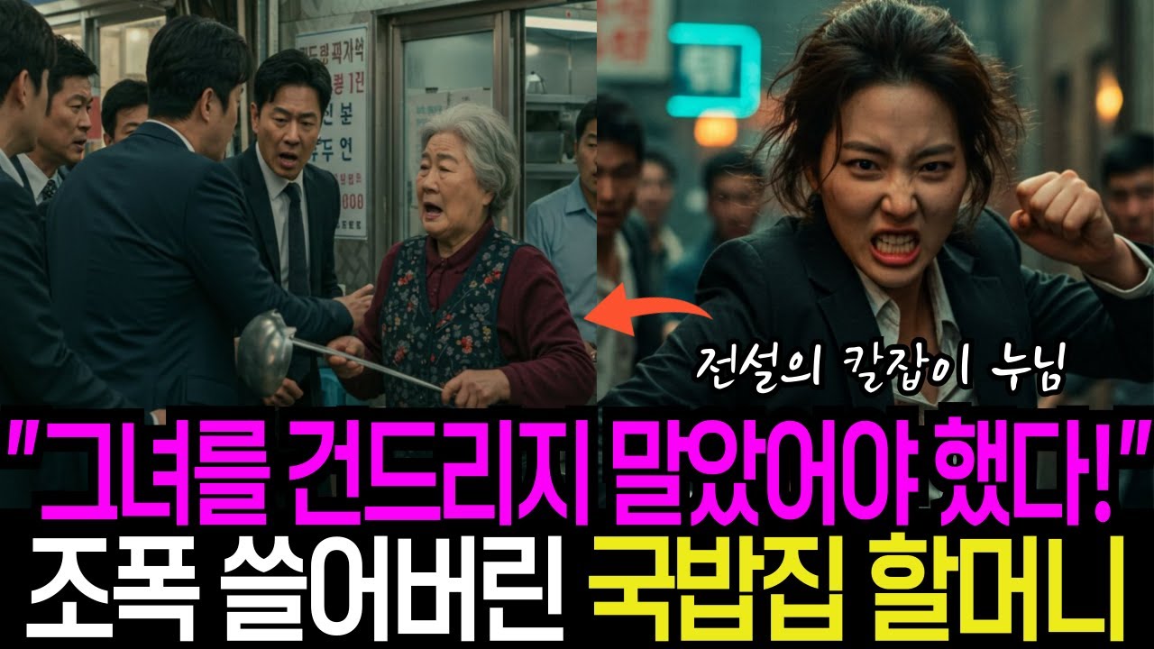 Outline Video 조폭을 단숨에 제압한 국밥집 할머니… 사실 전설의 칼잡이 누님이었다 | 감동사연 | 오디오북