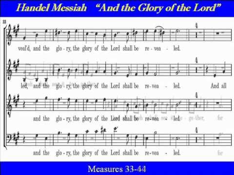 Handel Messiah Score And The Glory Of The Lord Wmv Youtube