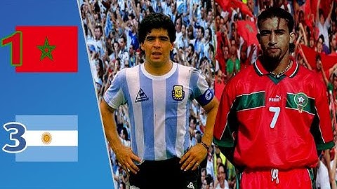 المنتخب المغربي ضد الارجنتين (مباراة ودية 1994)