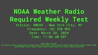KWO35 Required Weekly Test - March 20, 2024