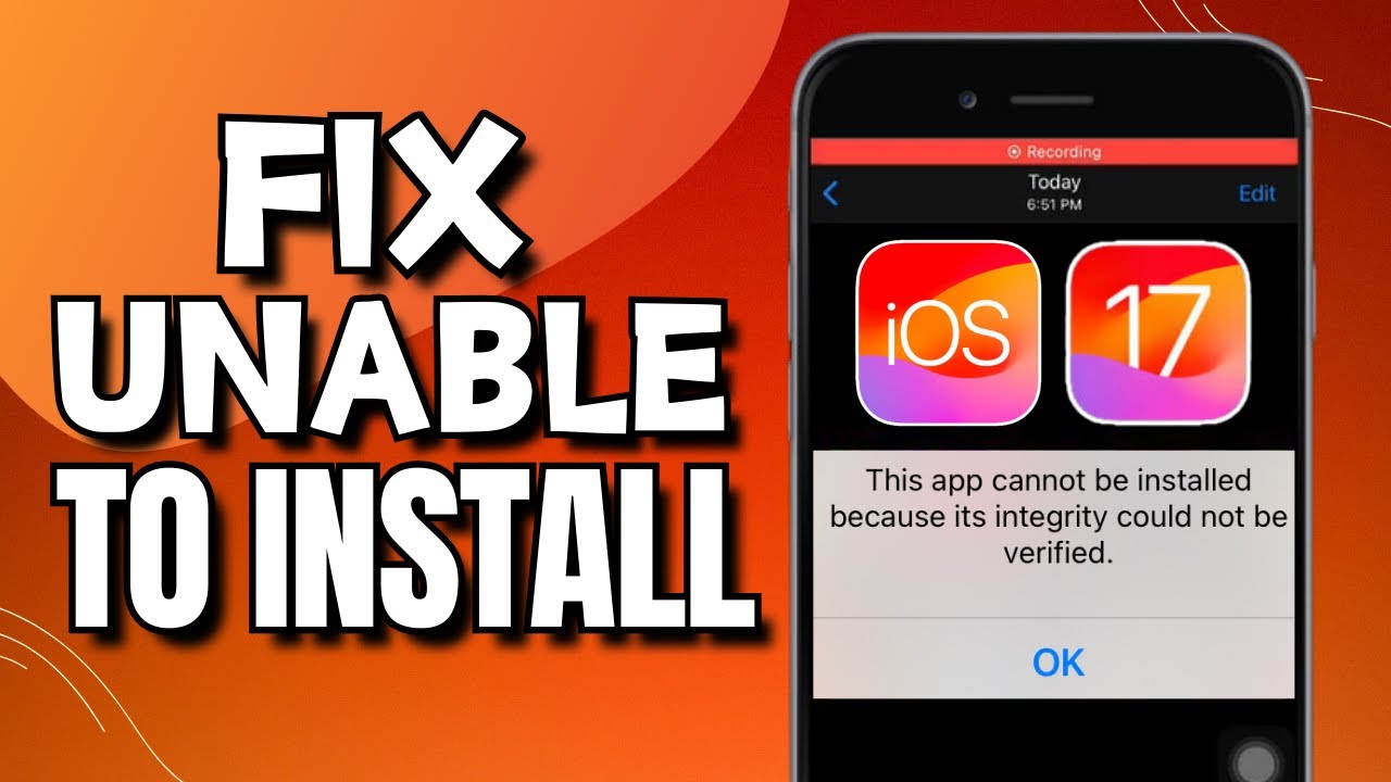 How to Fix Unable to Install Because its Integrity Could Not be ...