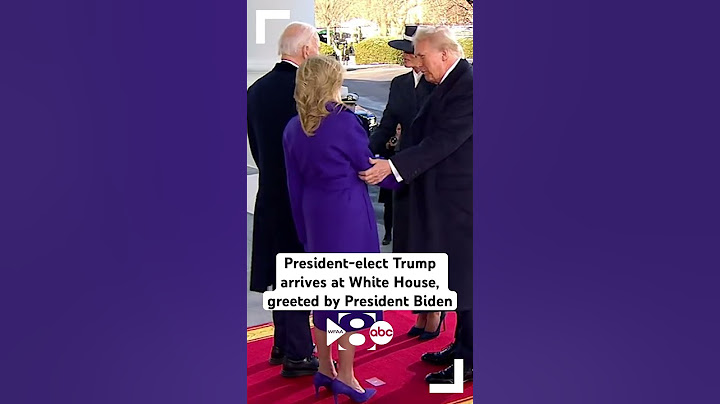 President-elect Donald Trump arrives at White House, greeted by President Biden before inauguration