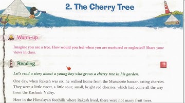 Class 6  English  Chapter 3  The Cherry Tree (Complete with Exercises)